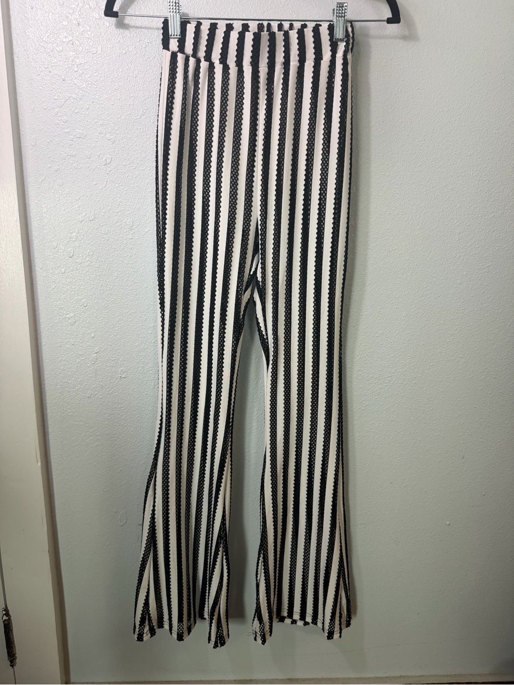Windsor Black & White Vertical Stripe Bootcut Pants